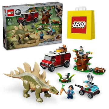 LEGO klocki Jurassic World DINOMISJE ODKRYCIE STEGOZAURA / 76965 + torba