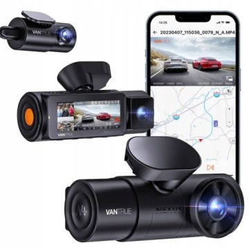 VANTRUE N4 PRO 3-канальный видеорегистратор с 3 камерами + 512 ГБ