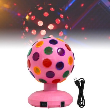 Лампа Disco Ball Компактный светодиодный стробоскоп RGB для комнаты