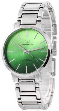J.KERR Zegarek Damski DUŻA Kolorowa Tarcza