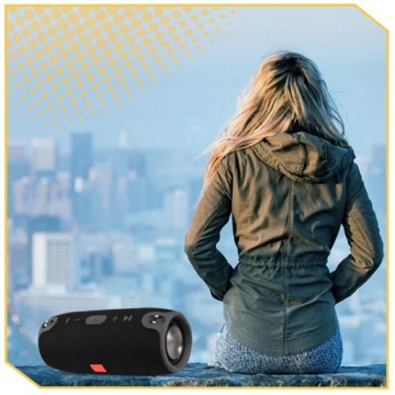 МОЩНЫЙ БЕСПРОВОДНОЙ BLUETOOTH МОБИЛЬНЫЙ ДИНАМИК С РАДИО БАС ПЛЕЧЕВОЙ РЕМЕНЬ