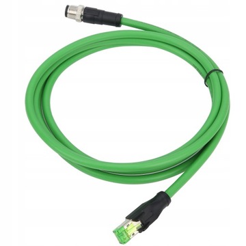 Kabel krosowy Złącze M12 RJ45 Kabel ekranowany