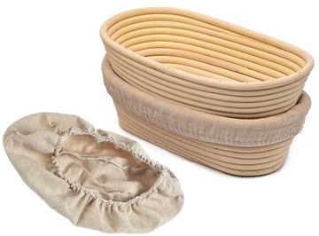 Koszyk forma do wyrastania chleba garowania 32cm zestaw 2szt