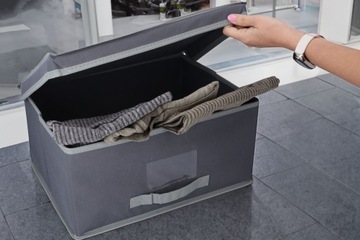 Гардеробный органайзер, складной текстильный ящик.