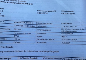 Kia Proceed Shooting Brake 1.6 T-GDI 204KM 2019 Kia ProCeed GT 204KM Key-less NAVI SPORT Serwis Bezwypadkowy Dla wymagaja, zdjęcie 27