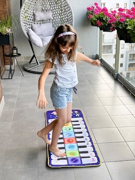 MATA MUZYCZNA INTERAKTYWNA DO TAŃCZENIA PIANINKO GRA TANECZNA ZRĘCZNOŚCIOWA