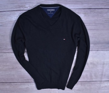 TOMMY HILFIGER Sweter Męski Bawełna Kaszmir / M