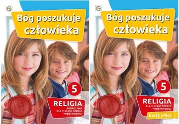 Bóg poszukuje człowieka podręcznik + karty pracy kl. 5 Gaudium