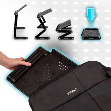 Duronic DML121 Подставка для ноутбука, стол, черный