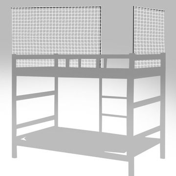 BIAŁA WZMACNIANA SIATKA OPLOT BRAMKA OCHRONNA HIT