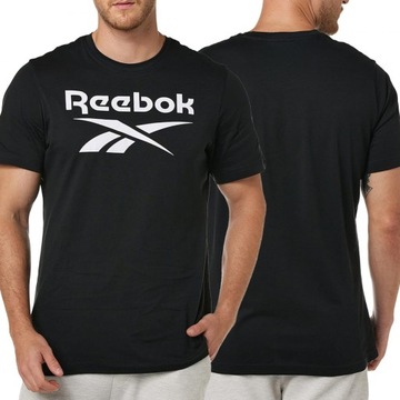 Reebok t-shirt koszulka męska czarna bawełna Big Logo Tee HD4222 L