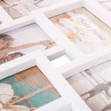 НАБОР МУЛЬТИРАМА ИЗ 10 ФОТОРАМОК БЕЛАЯ РАМКА МУЛЬТИ ФОТОГАЛЕРЕЯ КОЛЛАЖ