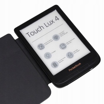 Чехол WRO Pocketbook Touch Lux 4 Basic Lux 2 синий