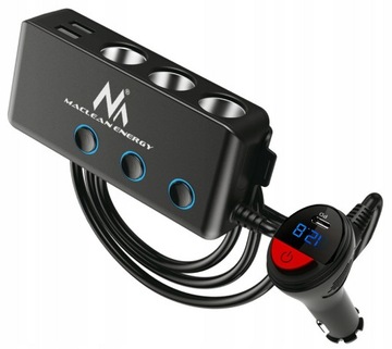 РАЗЪЕМ ПРИкуривателя 3 РАЗЪЕМА 4x USB