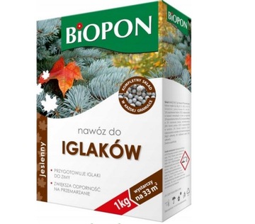 Biopon Nawóz jesienny do iglaków granulat 1kg