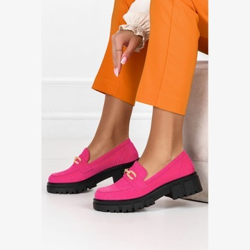 Moccasins Женская платформа обуви Золотой украшение 38