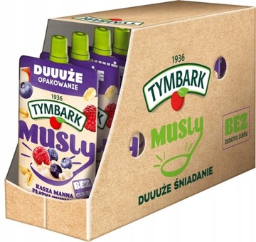 Tymbark Musly Mus Kasza owoce leśne 170g 10 sztuk