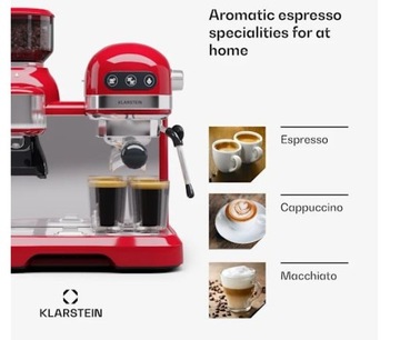 КОФЕМЕЛЬНИЦА KLARSTEIN ДАВЛЕНИЕ 1550ВТ 20БАР 1,4л