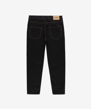 Męskie czarne spodnie jeansowe PROSTO jeansy Tapered Gotik S