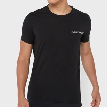 Emporio Armani t-shirt koszulka męska czarna 2-pack L