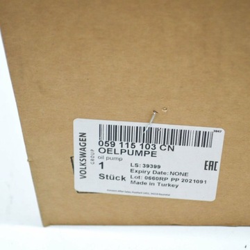 AUDI A7 4K8 ENGINE OIL PUMP W INTEGRATED PODTLAK. 059115103CN