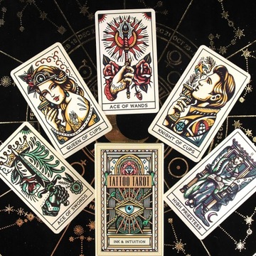 Tattoo Tarot Deck Gra Rozrywka Wróżbiarstwo