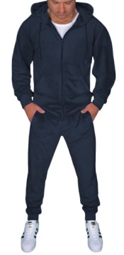 WELUROWY KOMPLET MĘSKI DRESOWY DRES SPODNIE+BLUZA