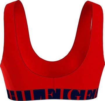 TOMMY HILFIGER DAMSKI BIUSTONOSZ BRALETTE RED r.XS