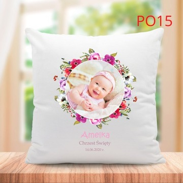 ПОДУШКА С ФОТО ДНЯ РОЖДЕНИЯ КРЕЩЕНИЯ РЕБЕНКА
