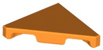 LEGO Orange Tile 2x2 Trójkąt 35787 2szt
