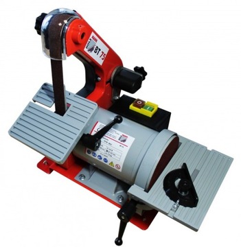 Szlifierka talerzowo taśmowa Holzmann BT75 250W 230V tarcza 125mm prowadnic