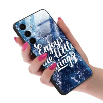 Pouzdro pro Samsung A55 5G Kryt Case Glass Skleněné Natural Krajiny Vzory