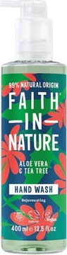 Faith in Nature Naturalne mydło w płynie z aloesem i drzewem herbacianym, o