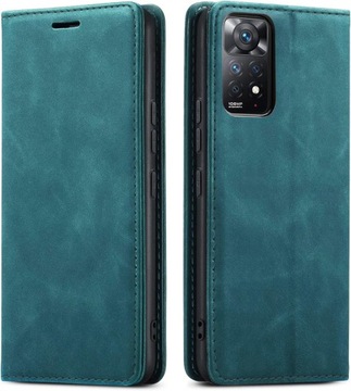 ЧЕХОЛ ИЗ МАГНИТНОЙ КОЖИ ОВЕЦЫ ДЛЯ XIAOMI REDMI ПРИМЕЧАНИЕ 11 PRO + СТЕКЛО