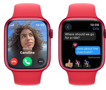 Красные умные часы Apple Watch Series 9 с GPS и сотовой связью, 45 мм