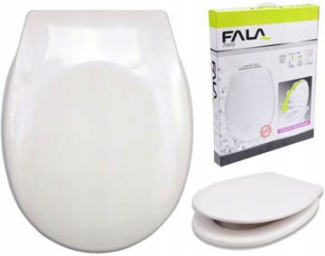 СИДЕНЬЕ ДЛЯ УНИТАЗА WAVE МЕДЛЕННО ЗАКРЫВАЮЩЕЕСЯ, ЖЕСТКОЕ, СЪЕМНЫЕ ПЕТЛИ, WAVE 75470