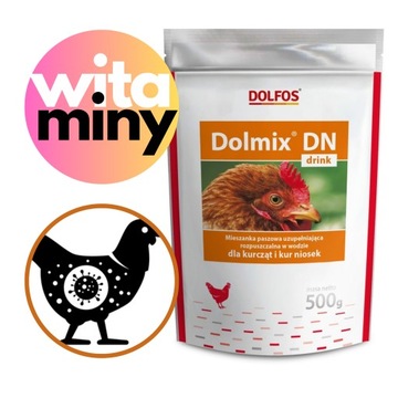 Witaminy suple dla kur DolfosDN drink 500g do wody