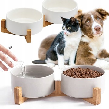 MISKA DLA PSA KOTA PODWÓJNA CERAMICZNA 2x400ml