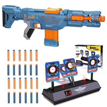 NERF ELITE 2.0 ECHO 4W1 +ELEKTRONICZNA TARCZA