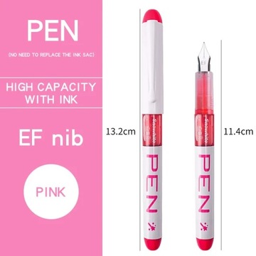 0.38/0.5mm Fountain Pen Writing Large Ink Off