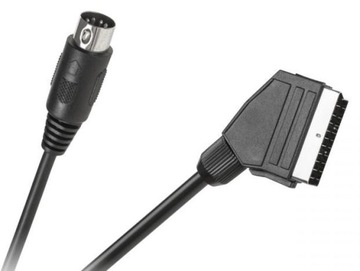 Kabel Przewód Euro Scart - DIN 5pin 1.2m