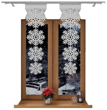 FIRANA PANEL ŚWIĄTECZNY DEKOR ŚNIEŻKA 35x110 CM