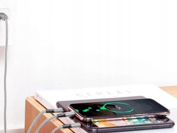 Телефонный USB-кабель «3-в-1», кабель Lightning iPhone Micro USB Type-C, 1,2 м