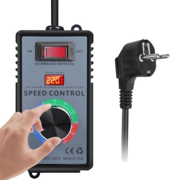 Регулятор скорости вращения двигателя в корпусе с розеткой 2400 Вт 230 В