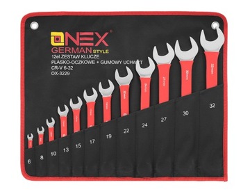 Набор ключей 6-32мм Ключи комбинированные 12 шт. РЕЗИНА ТОЛЩИНА 9ММ ПОДАРОК