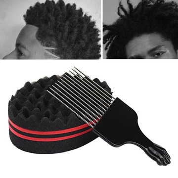 Парикмахерская кисть-спонж Wave для дредов Afro Twist Curl Coil с маленьким отверстием