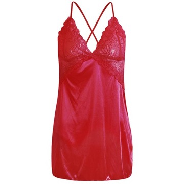 bielizna teddy dla kobiet bielizna babydoll Red M