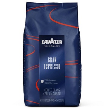 KAWA ZIARNISTA LAVAZZA GRAN ESPRESSO ARABICA ROBUSTA KAKAO I CZARNY PIEPRZ