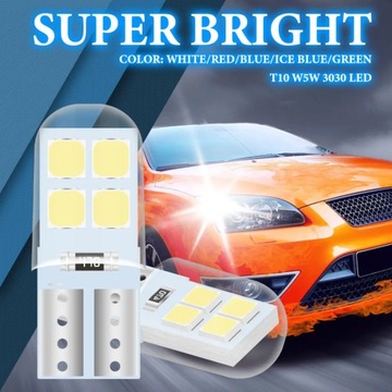 10x W5W Led T10 Canbus 3030 8SMD Внутренняя купольная лампочка для чтения DRL автомобиля