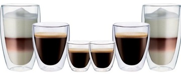 SZKLANKI TERMICZNE 6x LATTE 4x COFFEE 2x ESPRESSO